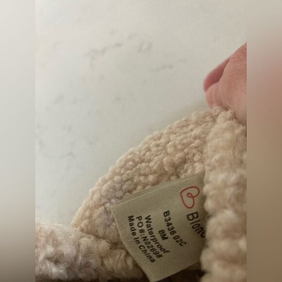 Blondo Brown Suede Serene Moccasin Sherpa Lined Booties Size 8M - Picture 5 of 8